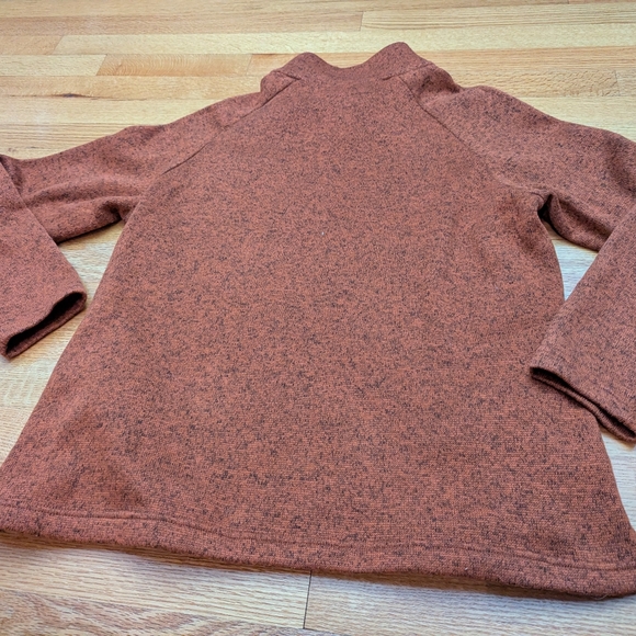 Eddie Bauer NWOT Rust Radiator FreeHeat Fleece Raglan Snap Funnel Pullover L - Picture 14 of 14
